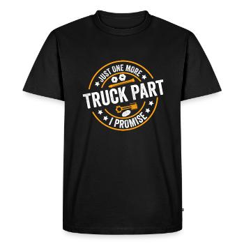 Une seule pièce de camion de plus promise - T-shirt Premium bio Homme - noir - Devant - Nico (187cm)