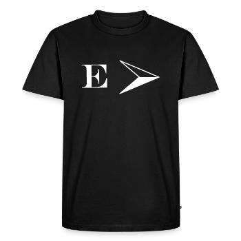 Est symbole boussole blanc - T-shirt Premium bio Homme - noir - Devant - Nico (187cm)