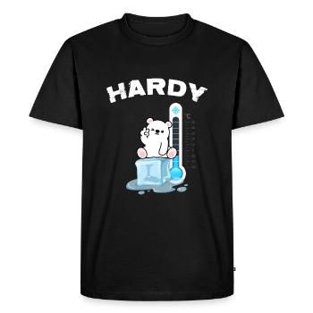 Eisbader Winter Schwimmer Eisbad Eisbär - T-shirt Premium bio Homme - noir - Devant - Nico (187cm)