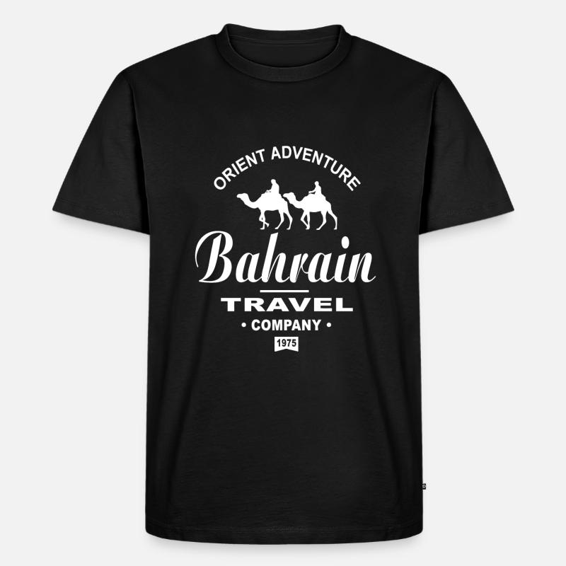 Bahrain - Männer Premium Bio T-Shirt - Schwarz