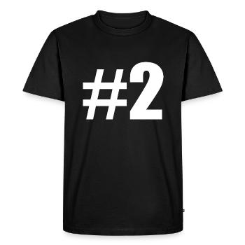 #2 - T-shirt Premium bio Homme - noir - Devant - Nico (187cm)