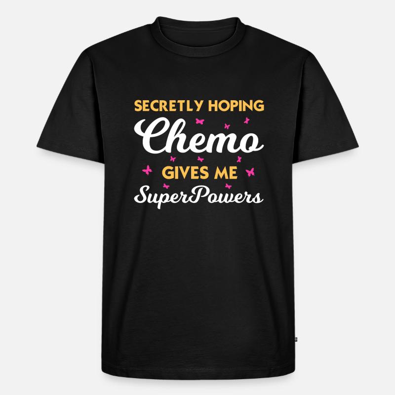 Chemo Superpowers - Finding Strength - Men's Premium Organic T-Shirt - black