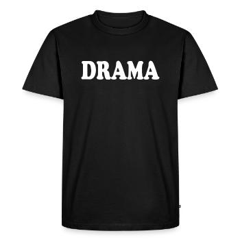 Drama - Men's Premium Organic T-Shirt - black - Front - Nico (187cm)