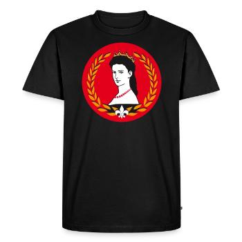 Sissi Empress Elisabeth buttons - Men's Premium Organic T-Shirt - black - Front - Nico (187cm)