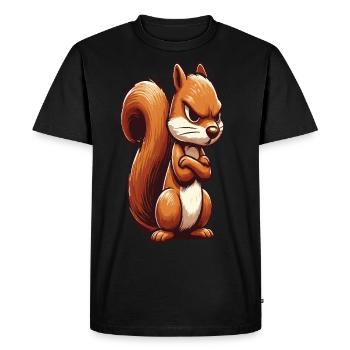 Squirrel Squirrel Squirrel Lover Rodent - Men's Premium Organic T-Shirt - black - Front - Nico (187cm)