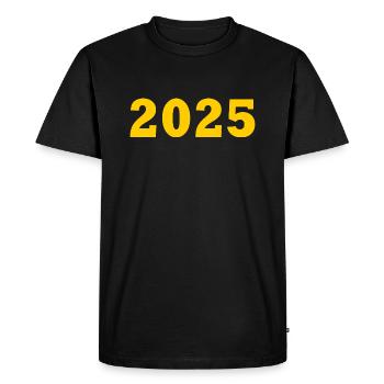 2025 - Men's Premium Organic T-Shirt - black - Front - Nico (187cm)