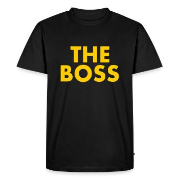 The boss - T-shirt Premium bio Homme - noir - Devant - Nico (187cm)