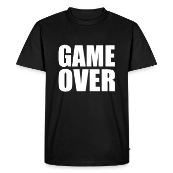 Game over - T-shirt Premium bio Homme - noir - Devant - Nico (187cm)