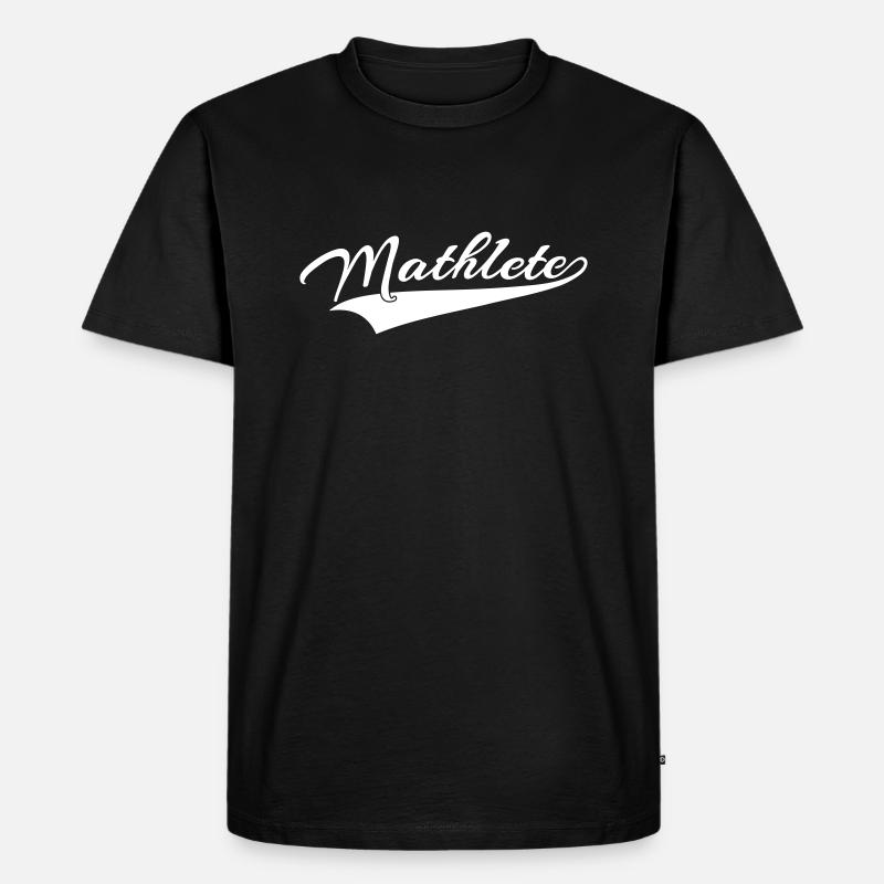 Mathlete pure - Männer Premium Bio T-Shirt - Schwarz