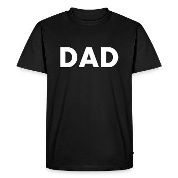 Dad - Men's Premium Organic T-Shirt - black - Front - Nico (187cm)