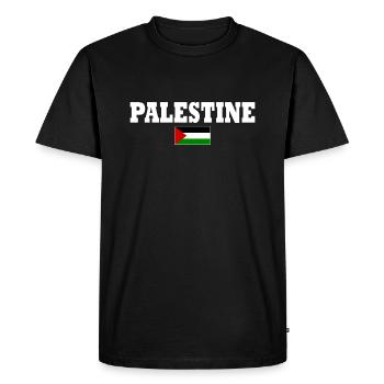 Palestine - T-shirt Premium bio Homme - noir - Devant - Nico (187cm)