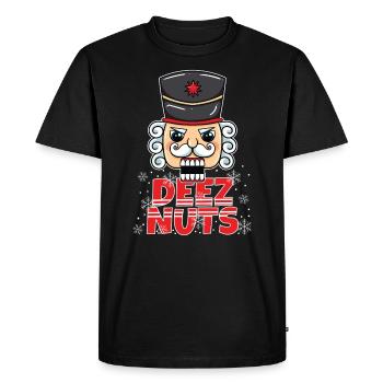 Casse-Noisette Deez Nuts Christmas Nuts Gift - T-shirt Premium bio Homme - noir - Devant - Nico (187cm)