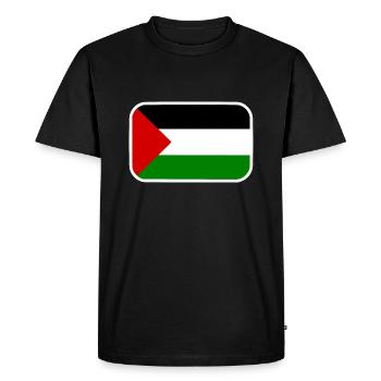 Free palestine - T-shirt Premium bio Homme - noir - Devant - Nico (187cm)