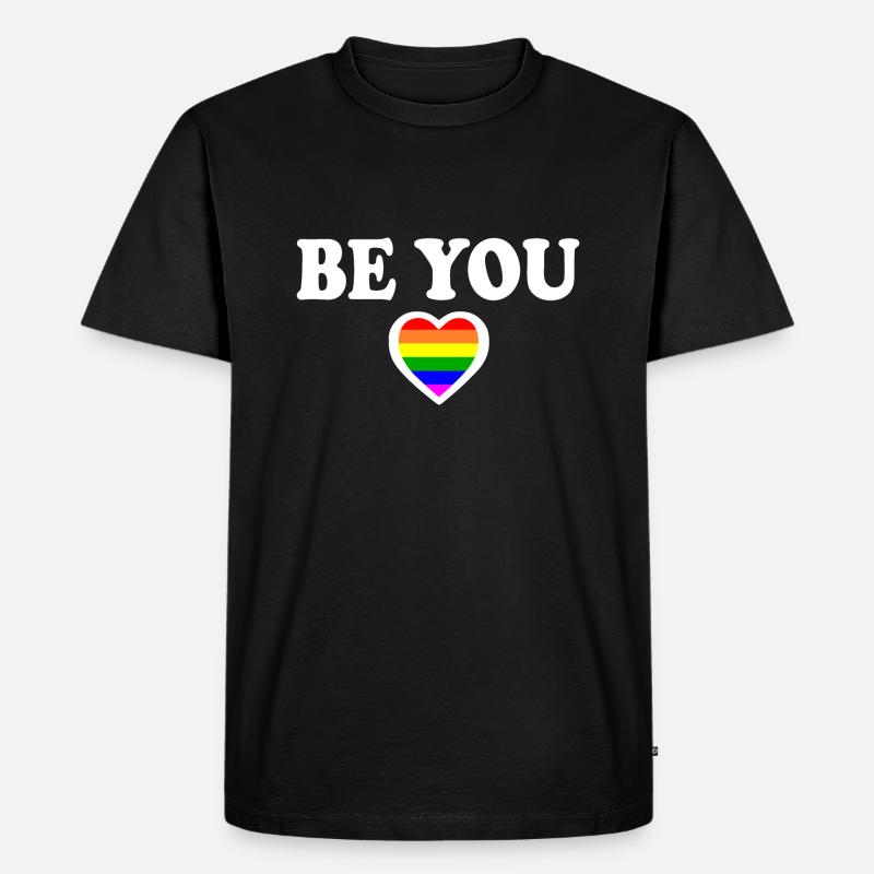 Be you - Männer Premium Bio T-Shirt - Schwarz