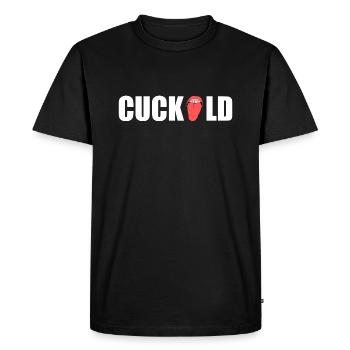 Cuckold - T-shirt Premium bio Homme - noir - Devant - Nico (187cm)