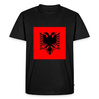 Albania - albania - Men's Premium Organic T-Shirt - black - Front - Nico (187cm)