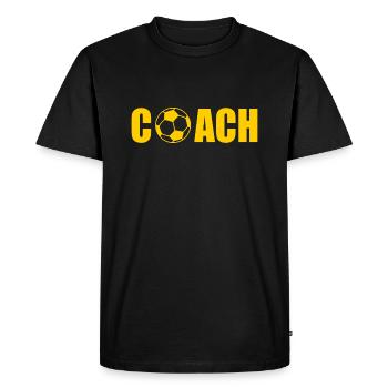 Coach - T-shirt Premium bio Homme - noir - Devant - Nico (187cm)