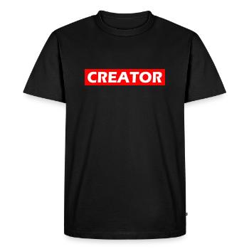 Creator - Men's Premium Organic T-Shirt - black - Front - Nico (187cm)