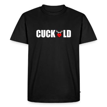 Cuckold - T-shirt Premium bio Homme - noir - Devant - Nico (187cm)