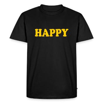 Content - T-shirt Premium bio Homme - noir - Devant - Nico (187cm)