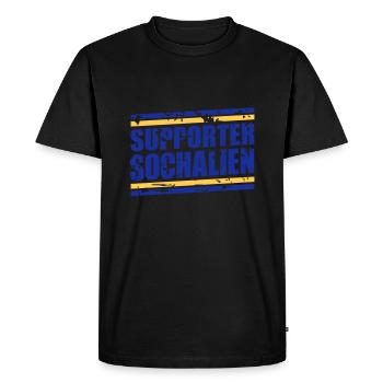 Supporter Sochalien vintage - T-shirt Premium bio Homme - noir - Devant - Nico (187cm)