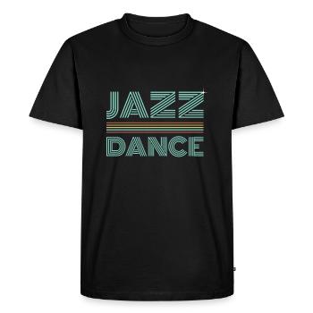 Danse Jazz - Design Rétro - T-shirt Premium bio Homme - noir - Devant - Nico (187cm)