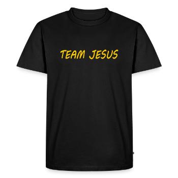Team jesus - T-shirt Premium bio Homme - noir - Devant - Nico (187cm)