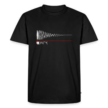 KICK WAVEFORM BEATS PRODUCTEUR - T-shirt Premium bio Homme - noir - Devant - Nico (187cm)