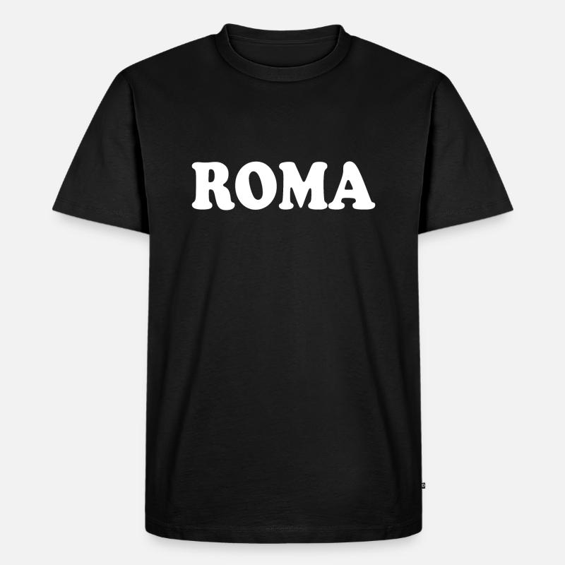 Rom - Männer Premium Bio T-Shirt - Schwarz