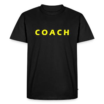 COACH - T-shirt Premium bio Homme - noir - Devant - Nico (187cm)