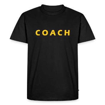COACH - T-shirt Premium bio Homme - noir - Devant - Nico (187cm)