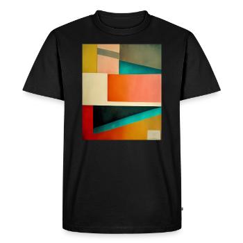 Illustration Inspired by Bauhaus Movement and Style - Men's Premium Organic T-Shirt - black - Front - Nico (187cm)