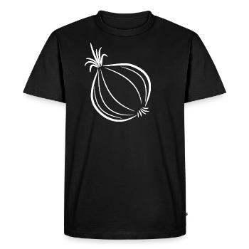 Onion Onion Vegetable Veggie - Men's Premium Organic T-Shirt - black - Front - Nico (187cm)