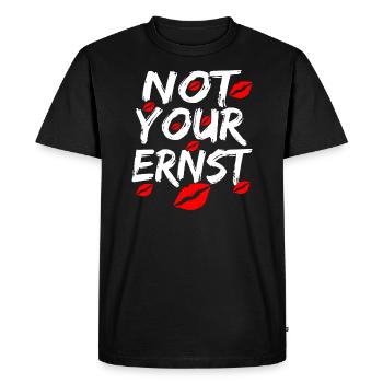 PAS VOTRE SÉRIEUX! Denglisch Pas votre Ernst drôle! - T-shirt Premium bio Homme - noir - Devant - Nico (187cm)