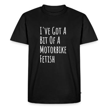 Fétiche moto - T-shirt Premium bio Homme - noir - Devant - Nico (187cm)