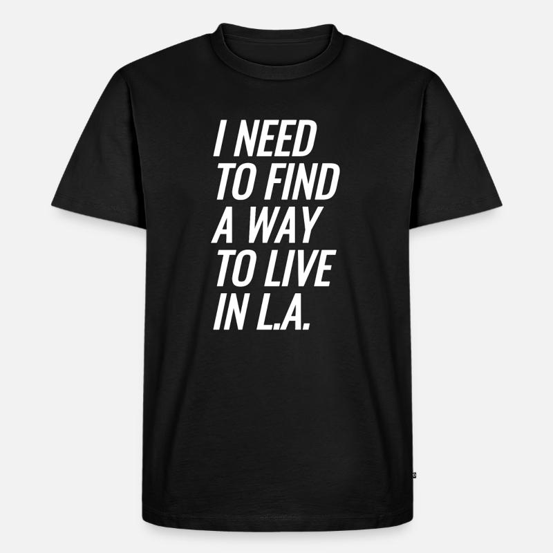 La. - Männer Premium Bio T-Shirt - Schwarz