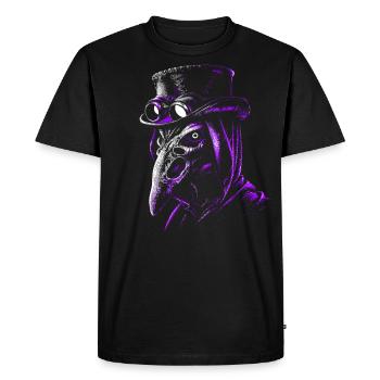 médecin médiéval - T-shirt Premium bio Homme - noir - Devant - Nico (187cm)