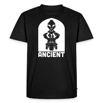 Déesse sur le trône - Hyjnesha në fron - T-shirt Premium bio Homme - noir - Devant - Nico (187cm)