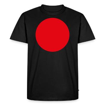 Sphère - Cercle - Géométrie - T-shirt Premium bio Homme - noir - Devant - Nico (187cm)