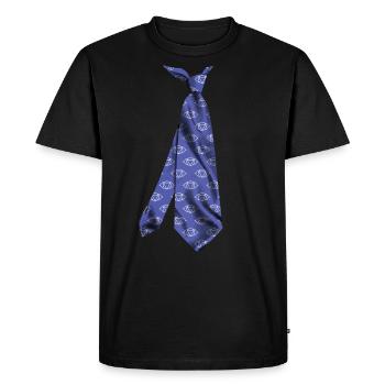 cravate chakra ajna cravate Krawatte stropdas - T-shirt Premium bio Homme - noir - Devant - Nico (187cm)