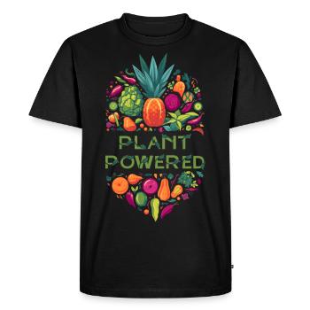 Vegan Pride - Men's Premium Organic T-Shirt - black - Front - Nico (187cm)