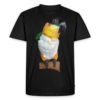 Le caïque à tête noire - T-shirt Premium bio Homme - noir - Devant - Nico (187cm)