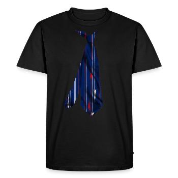 T-shirt imprimé cravate colorée motif japonais - T-shirt Premium bio Homme - noir - Devant - Nico (187cm)