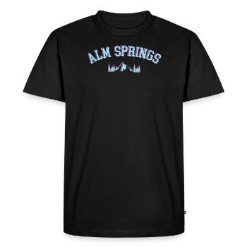 Montagnes Alpes Alm Springs - T-shirt Premium bio Homme - noir - Devant - Nico (187cm)