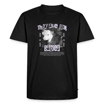 Ce ne sont que des bébés animaux - T-shirt Premium bio Homme - noir - Devant - Nico (187cm)
