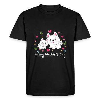 Animal Mom Dog for Mother s Day - Men's Premium Organic T-Shirt - black - Front - Nico (187cm)