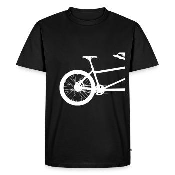 Tandem hinten - Männer Premium Bio T-Shirt - Schwarz - Vorne - Nico (187cm)