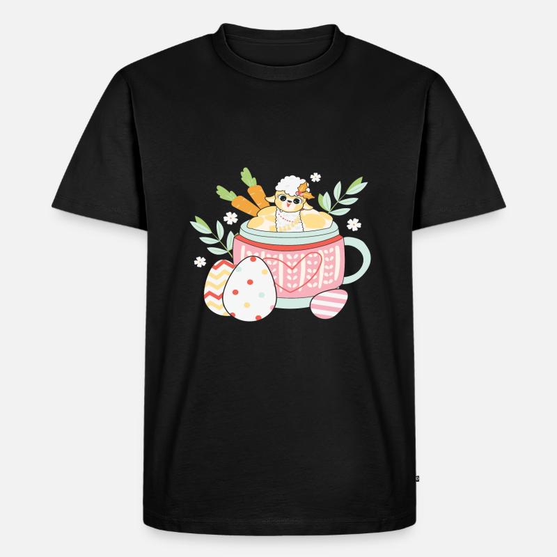 BOW Easter Chibi Cup - Men's Premium Organic T-Shirt - black