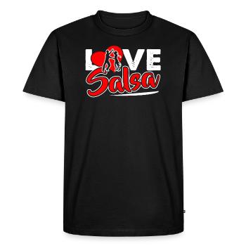 Salsa Dancer I Love Salsa - Men's Premium Organic T-Shirt - black - Front - Nico (187cm)
