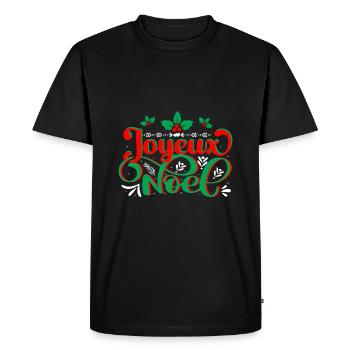 JOYEUX NOËL - T-shirt Premium bio Homme - noir - Devant - Nico (187cm)